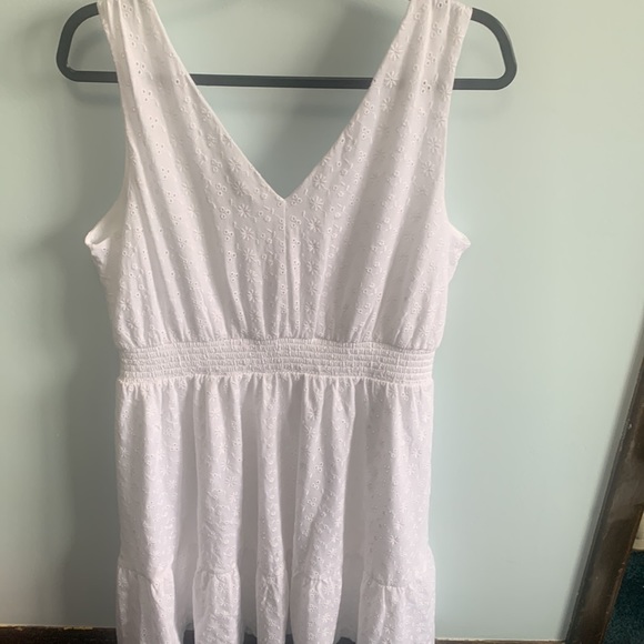 NWT Loft Eyelet Flare Dress - Picture 4 of 4